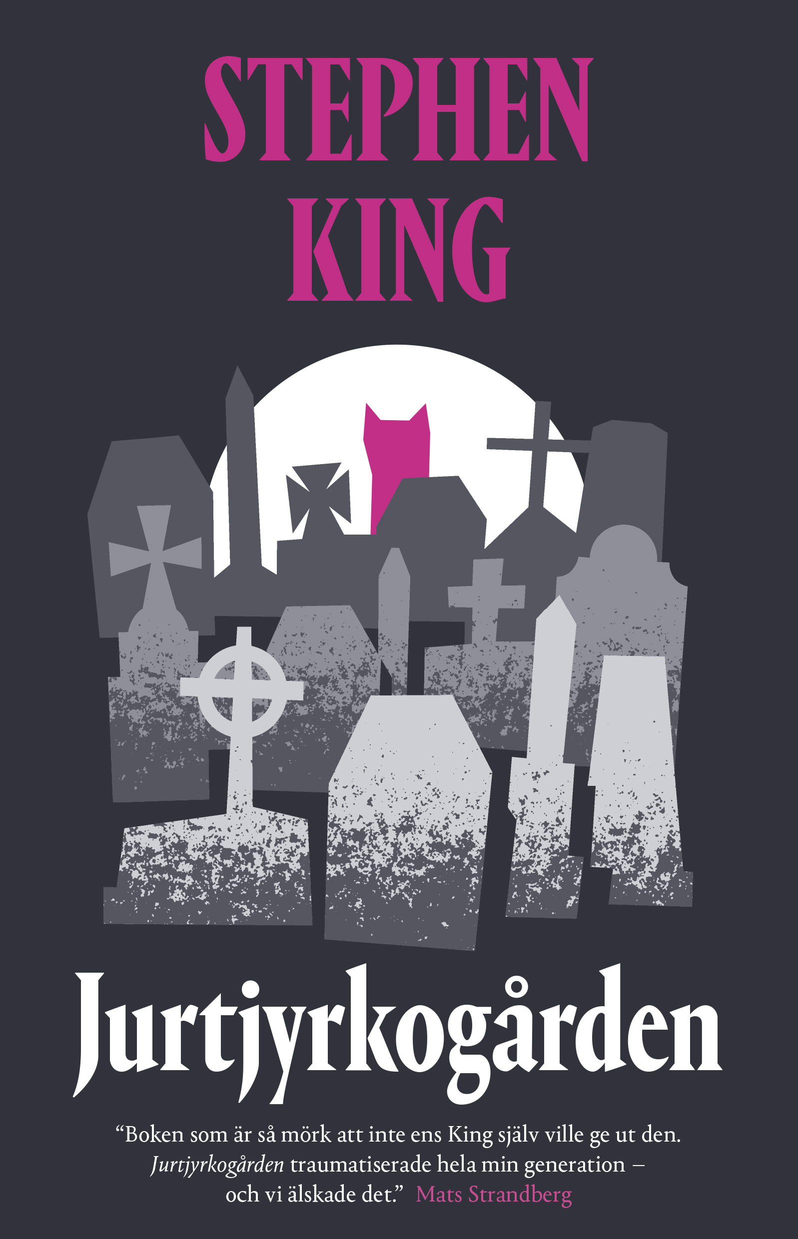 Bild på omslagsbilden till Stephen Kings bok Jurtjyrkogården