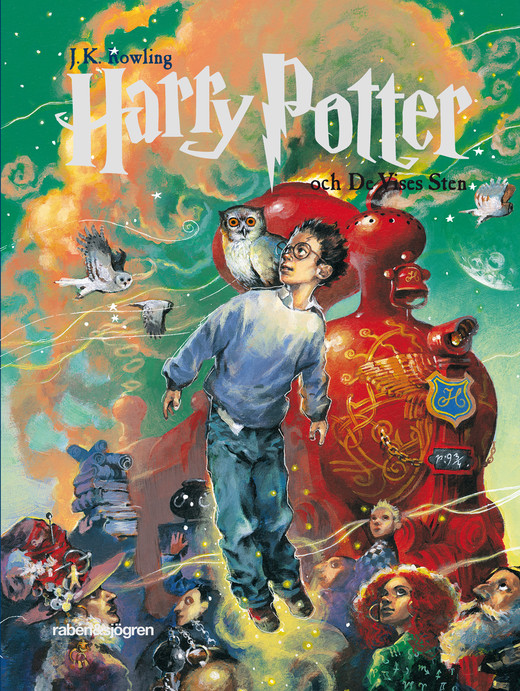 Bokomslag för harry Potter och de vises sten