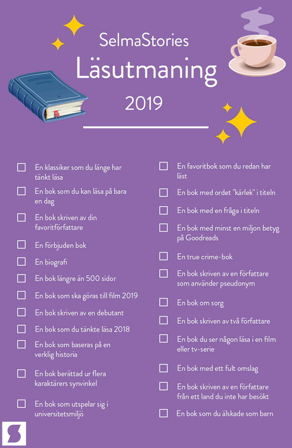SelmaStories läsutmaning 2019