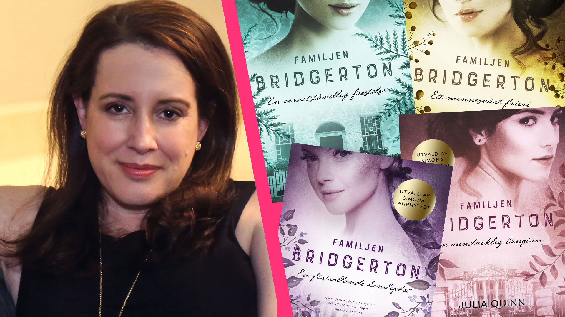 Julia Quinn har skrivit böckerna om familjen Bridgerton | Selma Stories